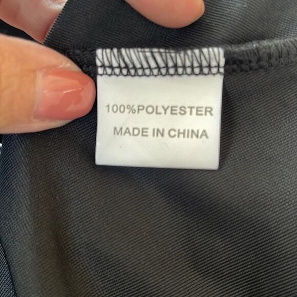 Zapaka Black Star Print Wrap Maxi Dress Sparkly Celestial Size 6 - Picture 9 of 16